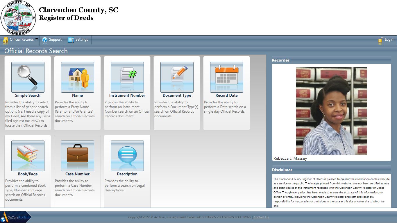 Clarendon County Register of Deeds